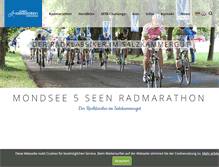 Tablet Screenshot of mondsee-radmarathon.com